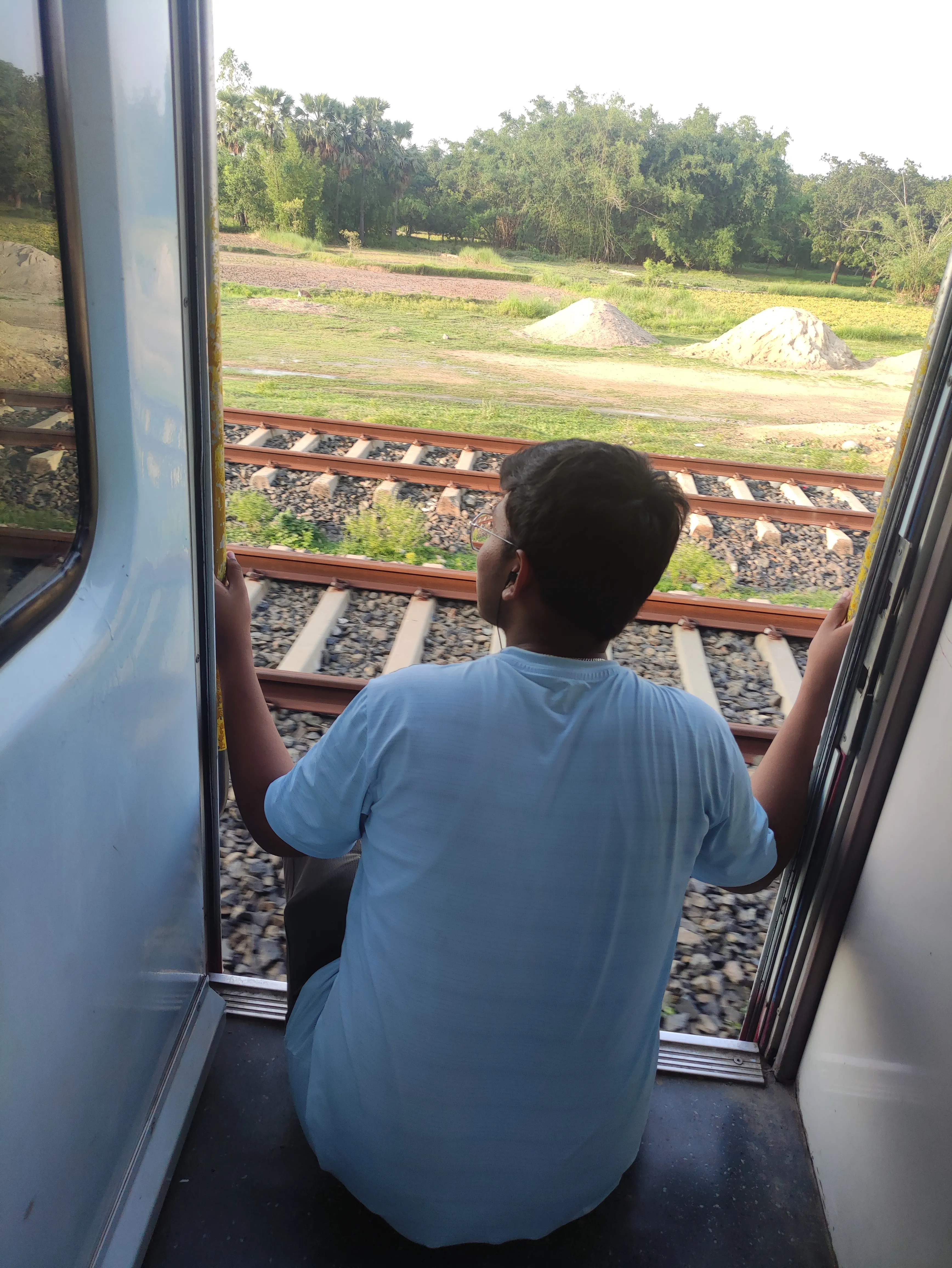 picture of tanuj in train
